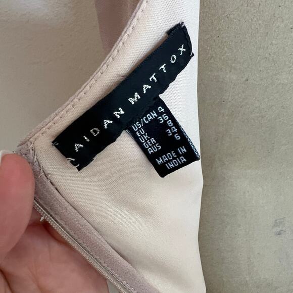 Aidan Mattox Rose Gold Short Sequin Evening Dress 4 - Picture 7 of 12